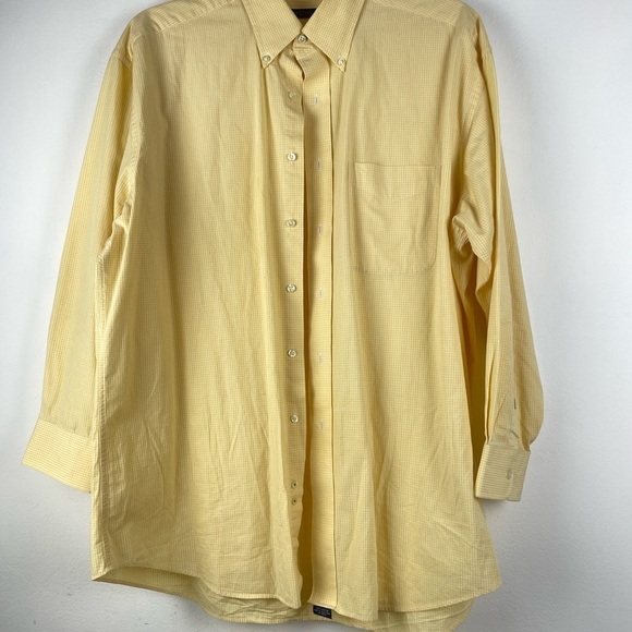 Tommy Hilfiger Men's Long Sleeve Button Down Checked Oxford Shirt Size: 17 32/33 - Picture 9 of 10